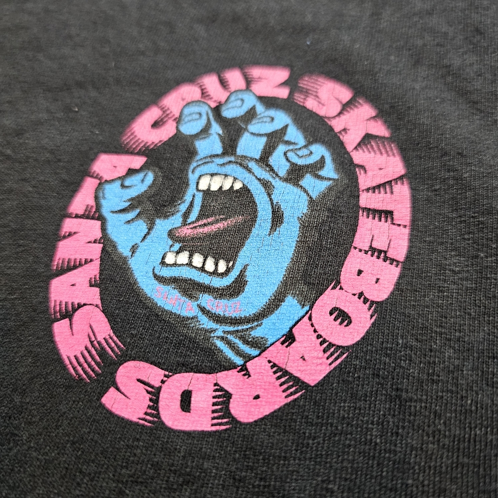VTG Santa Cruz Skateboards Graphic T-Shirt "Screaming Hand" Men's Medium Vintage